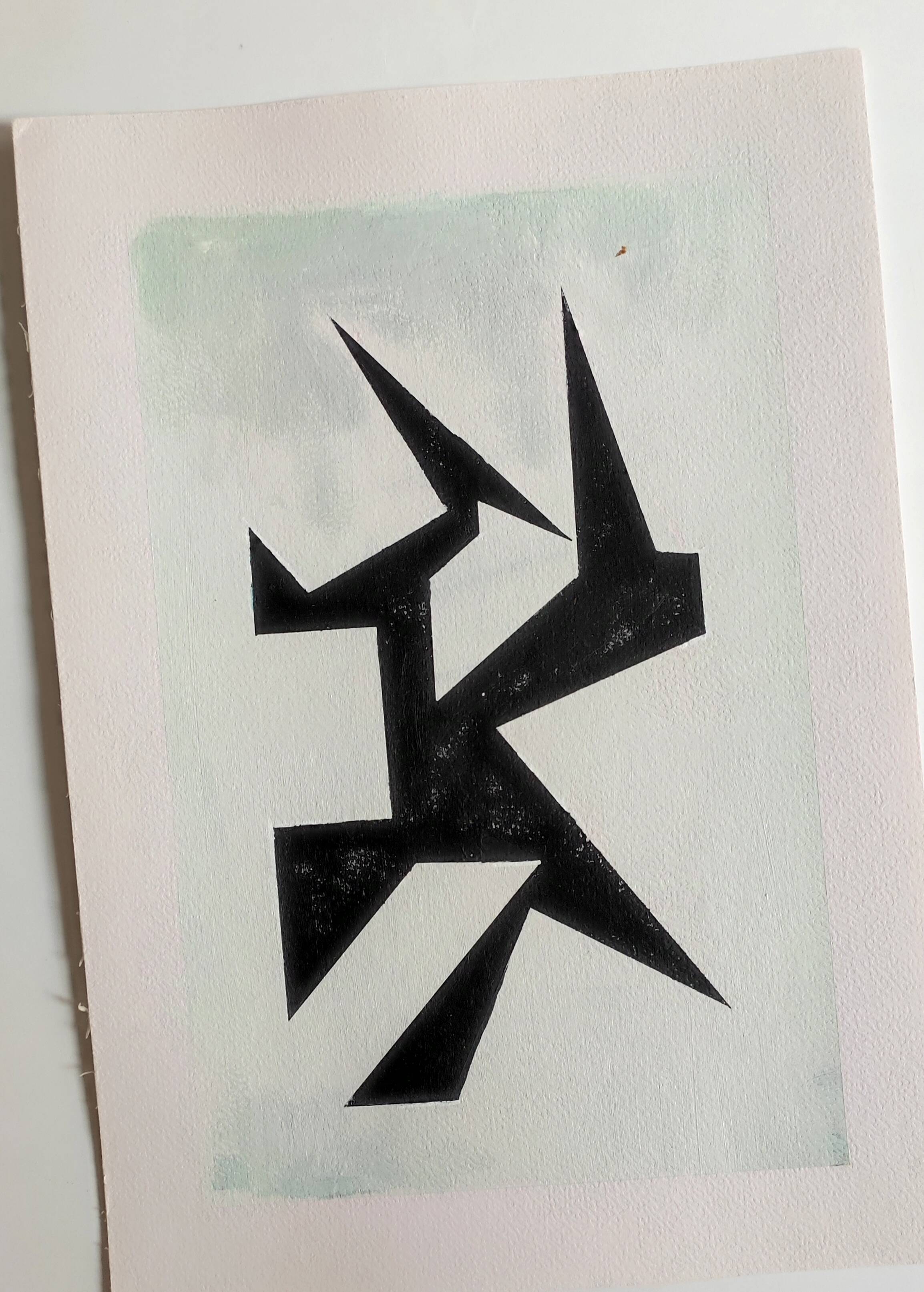 Modern geometric painting