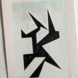 Modern geometric painting