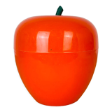 Vintage orange apple ice bucket