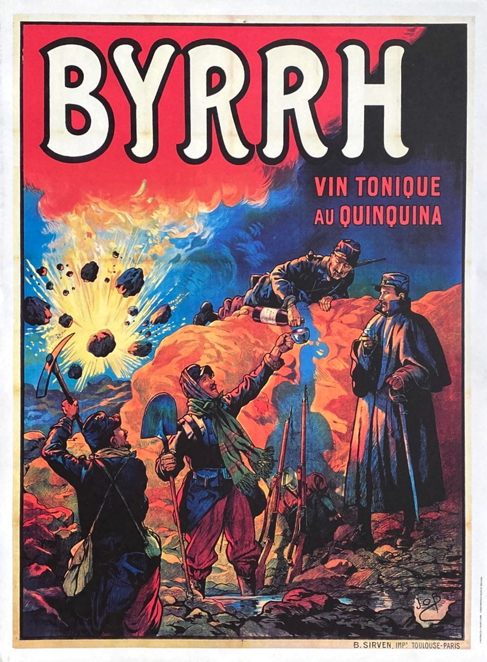 Vintage byrrh wine tonic poster