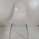 Industrial chair with fibreglass shell, chrome steel base – 1960
