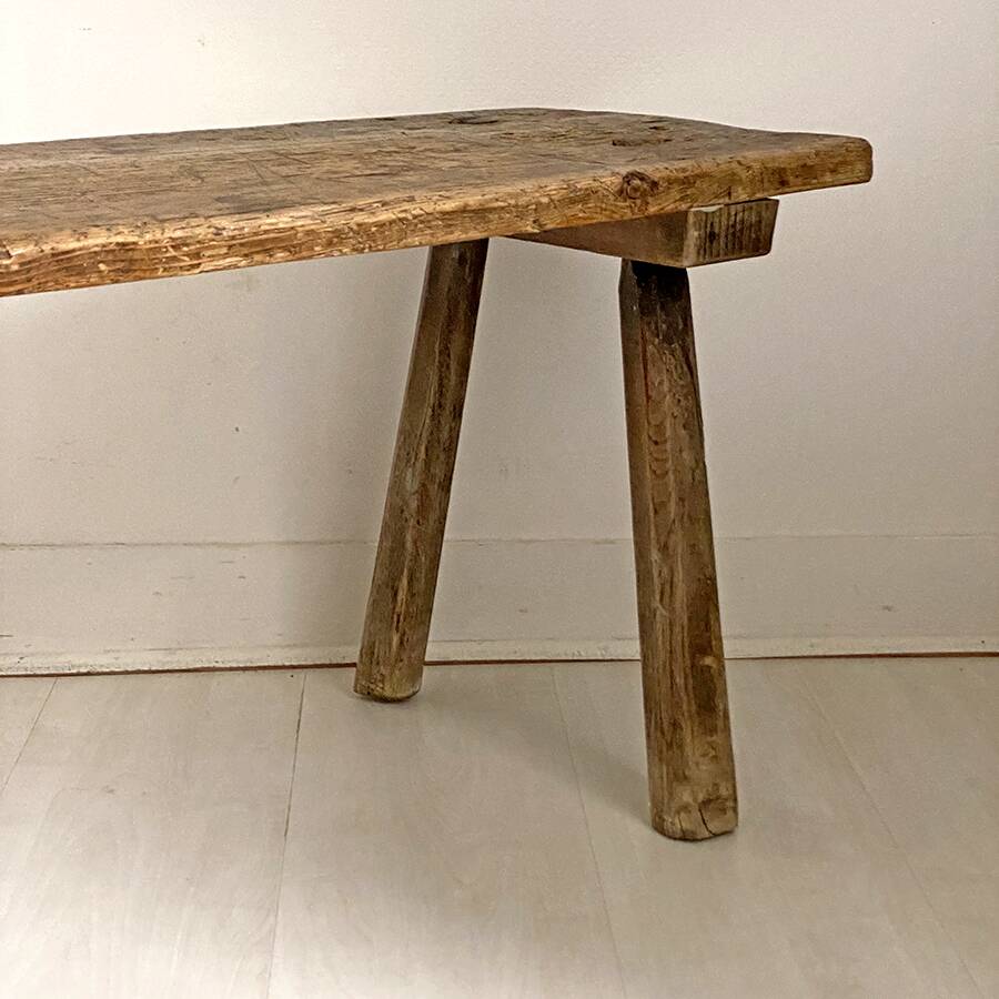 Banc rustique de ferme