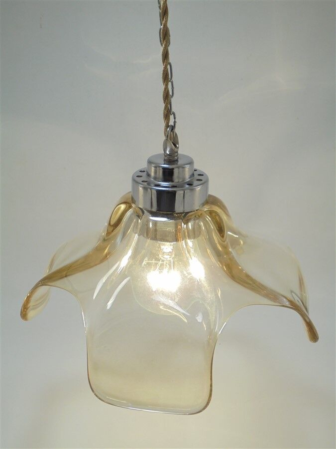 Suspension en verre or