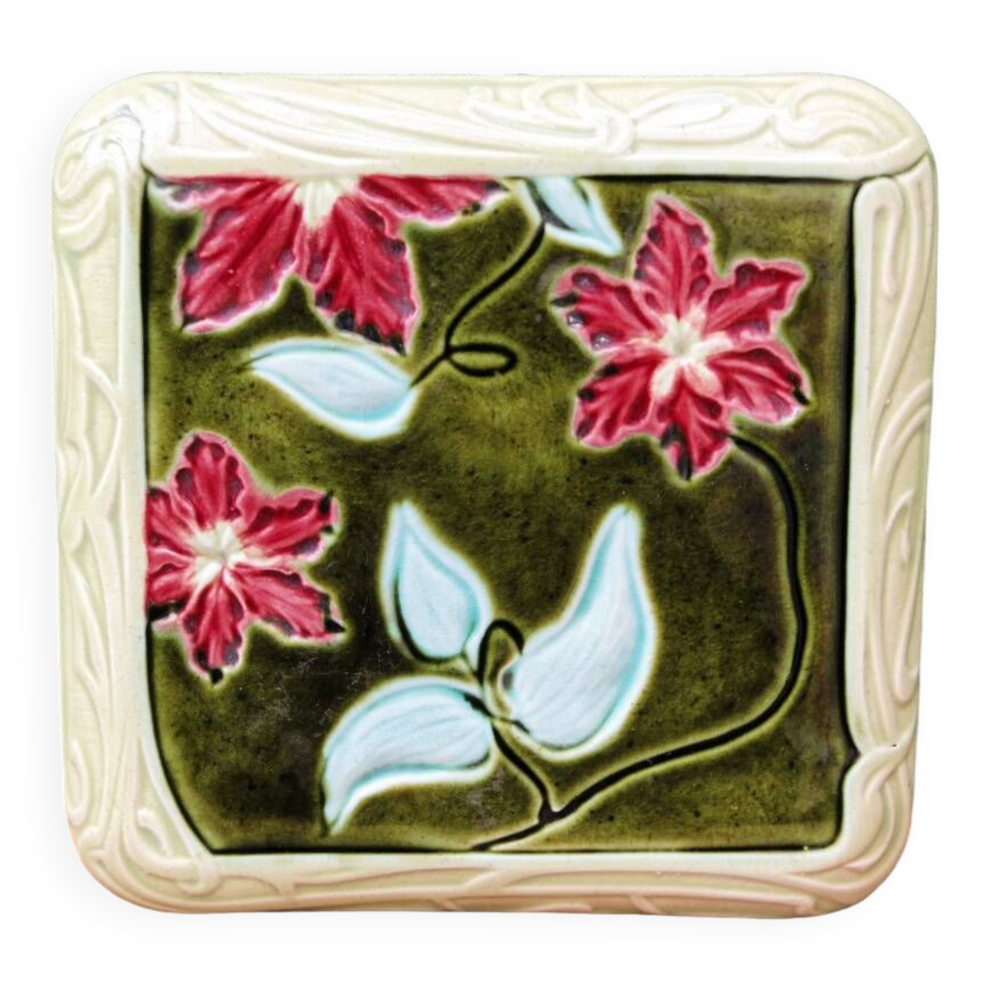 Slush trivet, art nouveau