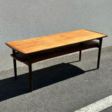 Bramin denmark coffee table, scandinavian teak design from the 60s