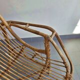 Vintage rattan armchair 1960