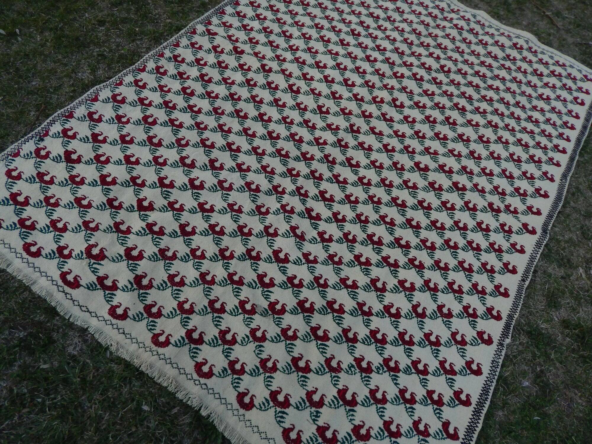 Kilim turc vintage tissé main 179x245 cm