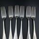 Silver series 5 spoons 6 vintage silver forks