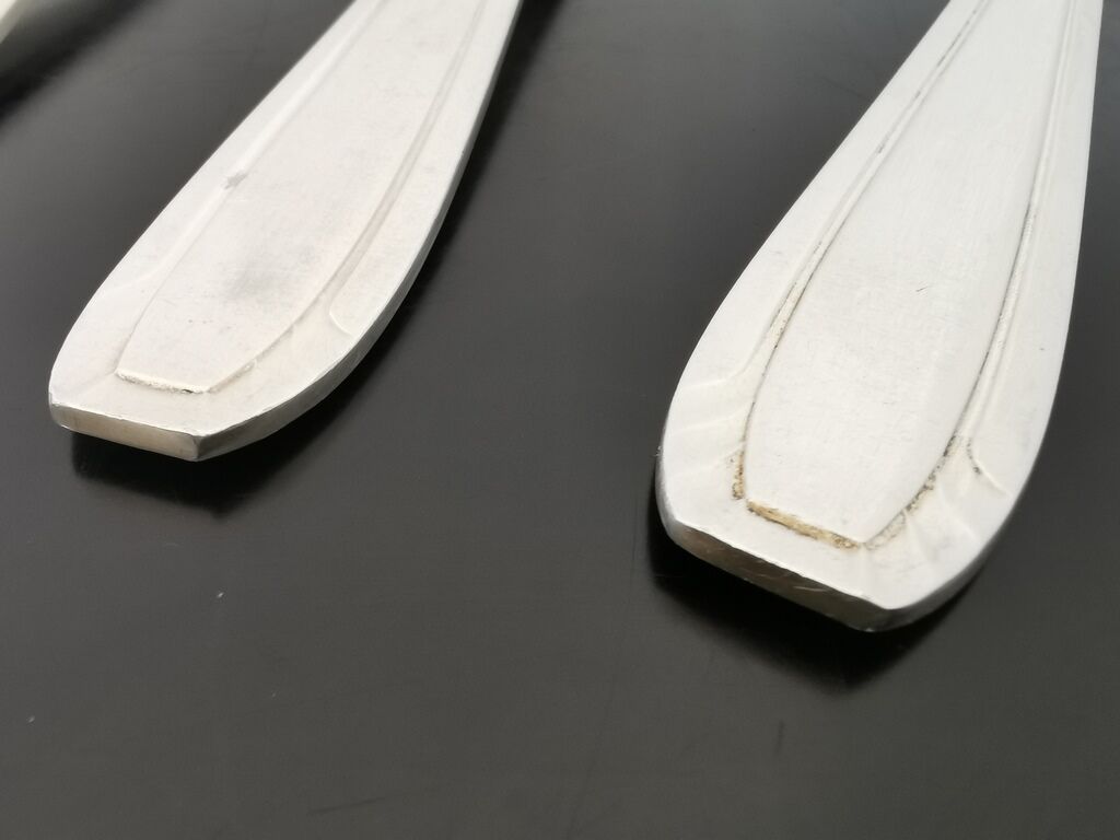 Lot de 24 couverts métal argenté Art déco
