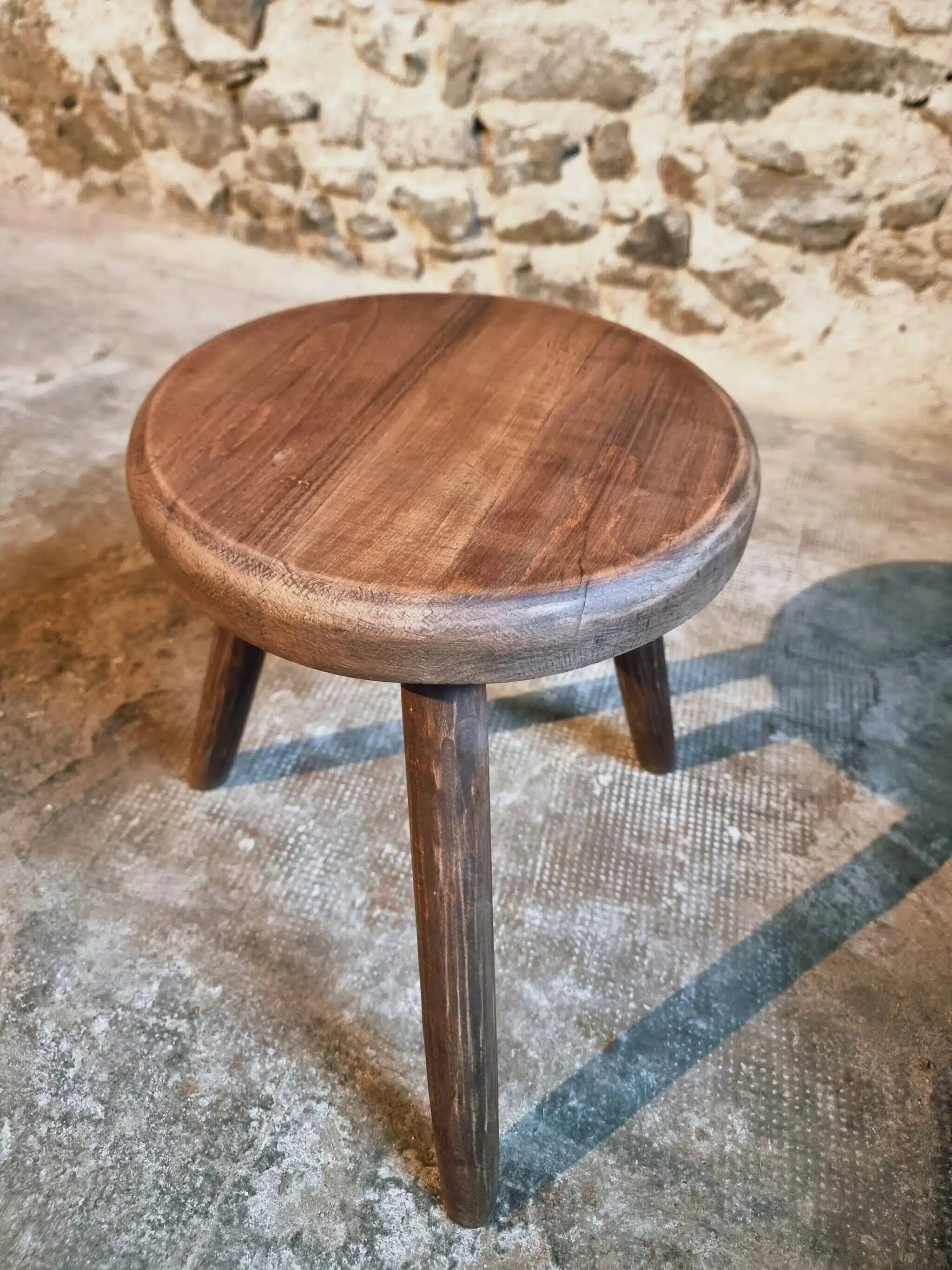 Pair of 1960s beechwood stools