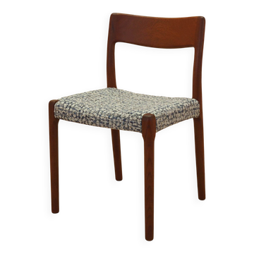 Teak chair, Danish design, 1960s, manufacturer: EMC Möbler