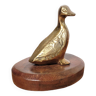 Brass bird statuette