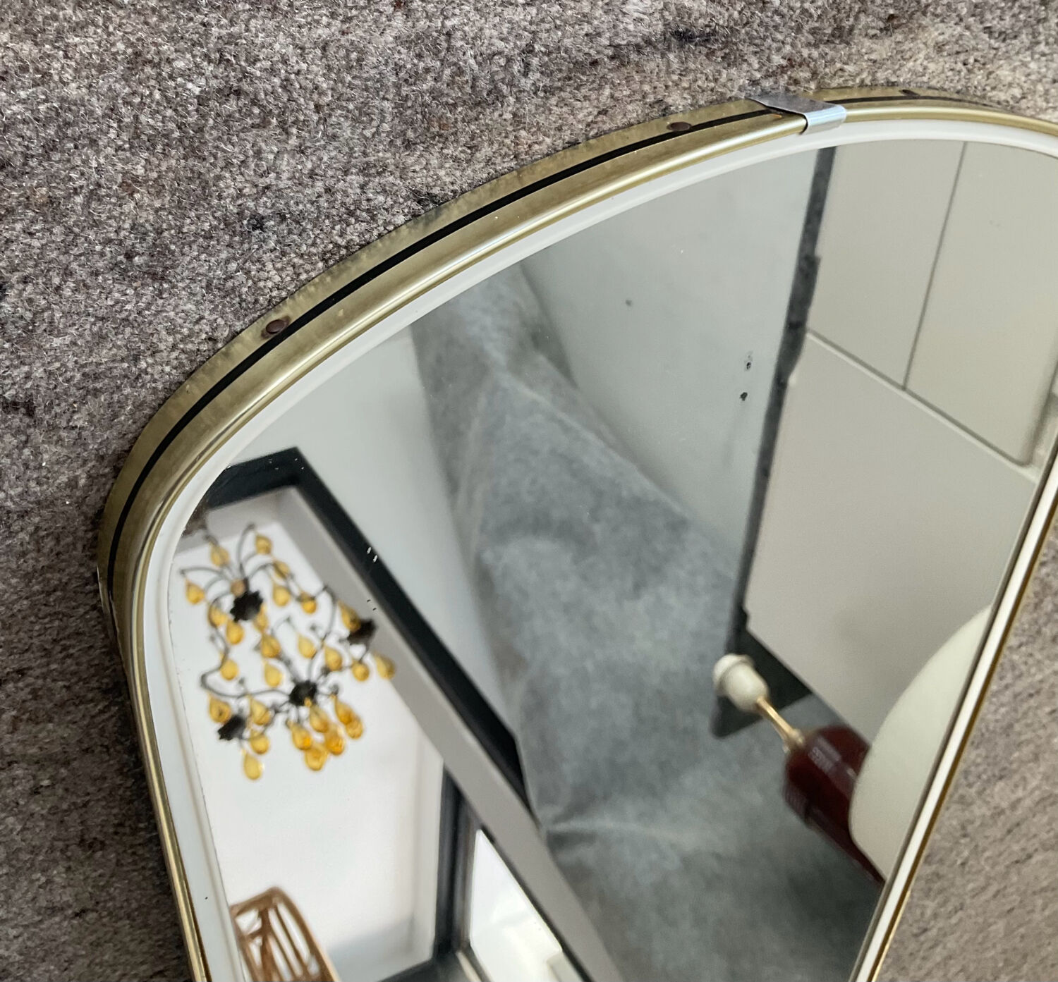 Asymmetrical free-form mirror from the 60s-70s.