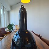 Czechoslovakian black industrial lamp from the 40s/50s called Bauhausde