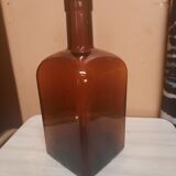 Amber glass bottle