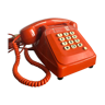 Orange socotel phone with keys from the 80s