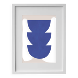 Framed abstract painting
