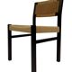 Vintage dining room chairs with papercord seat / 1970 design