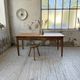 Cherry farmhouse table with spindle legs, 1950s