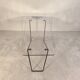 Superb asymmetrical coffee table AIRBORNE 1950s glass and lacquered metal.