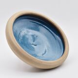 Coupe grès émaillée bleu