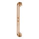 Vincent Gonzalez: sculpted curved wood wall light, 1970s design