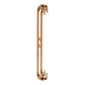 Vincent Gonzalez : applique murale sculptée bois cintré design années 1970