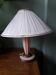 Vintage lamp from the 1940s with its pleated lampshade