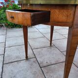 Table bouillotte ancienne style louis xvi plateau marbre