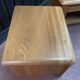 Pair of solid elm bedside tables from the 1970s.