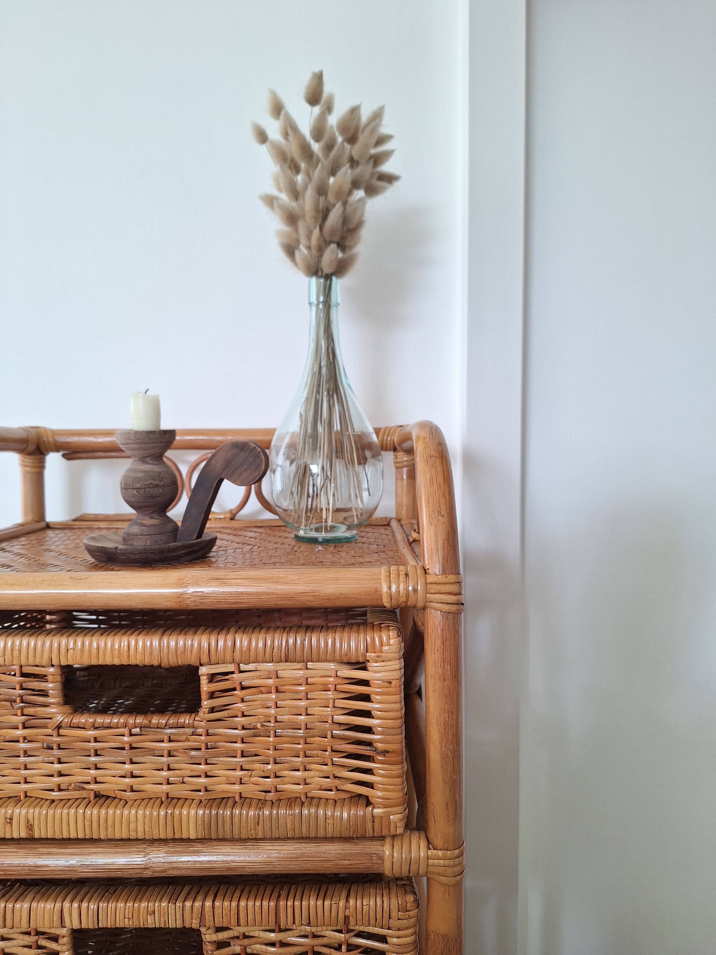 Commode en rotin