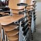 Set of 40 school chairs with armrests, 70s, Netherlands
