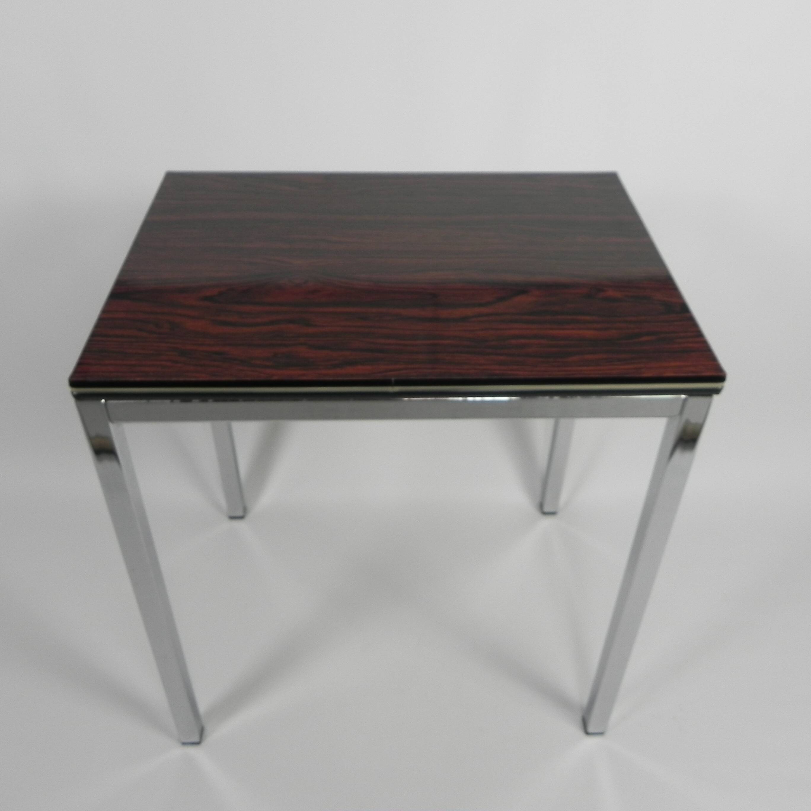 Table basse en formica et métal chromé, 1960s