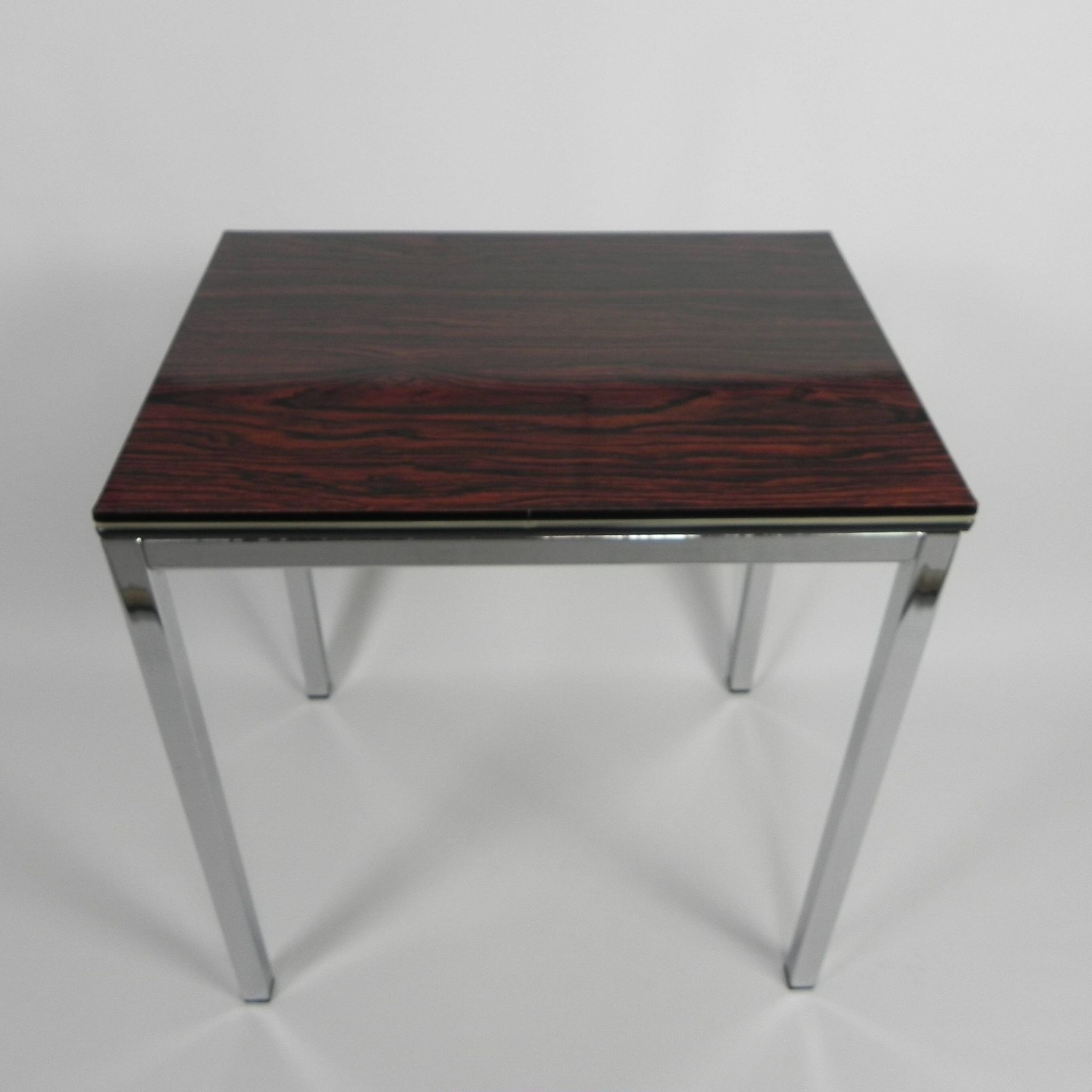 Table basse en formica et métal chromé, 1960s