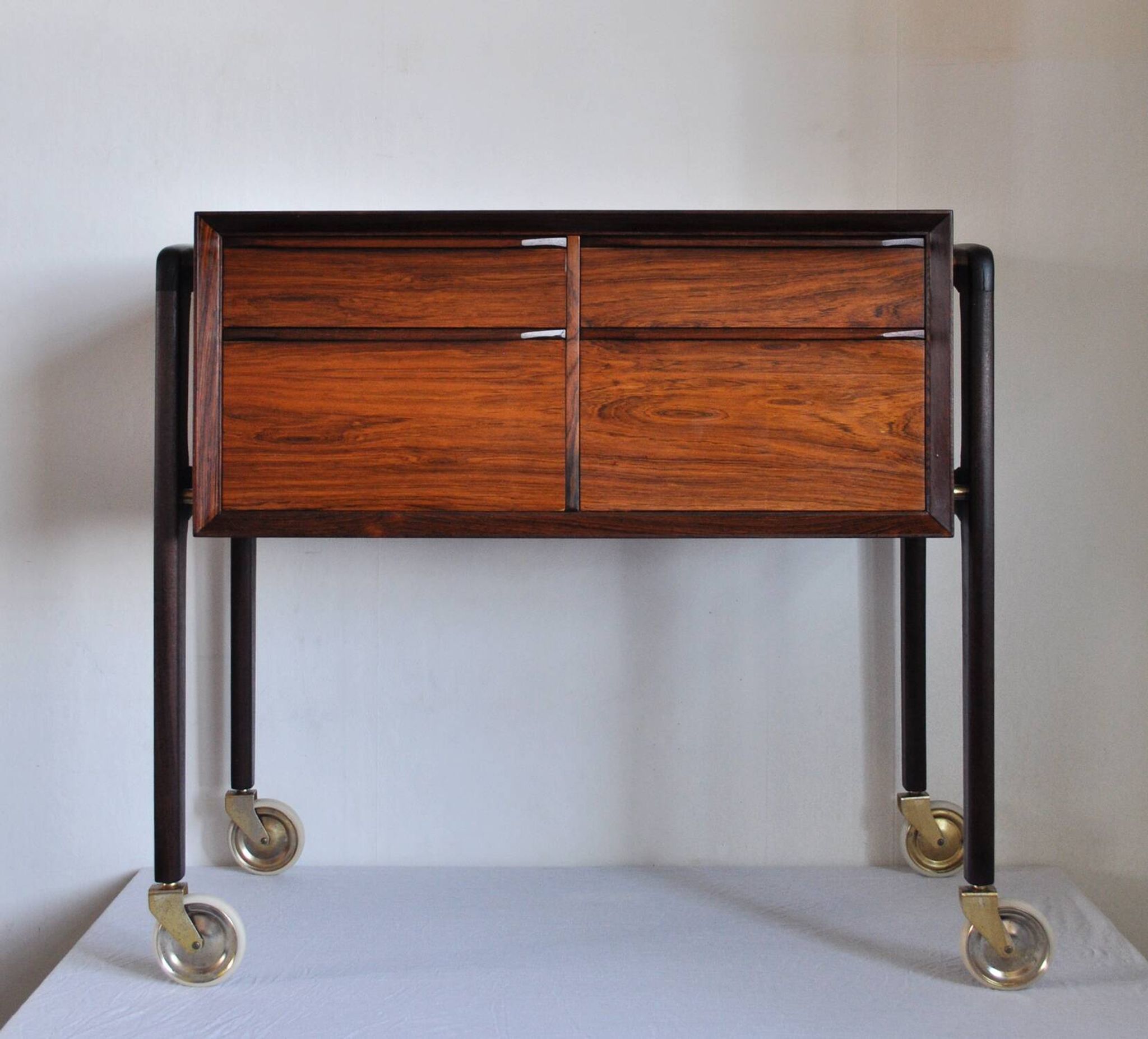 Table de couture scandinave moderne en palissandre, Danemark, 1960s