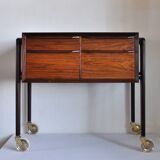 Scandinavian Modern Danish Rosewood Sewing Table, 1960s