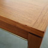 Vintage teak and beech coffee table, Danish design.