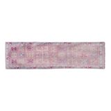 Vintage Turkish rug from Oushak, hand-woven 87x297 cm