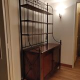 Barn brand shelf in wood and metal with storage 2 doors