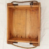 Military crate wood rope