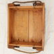 Military crate wood rope