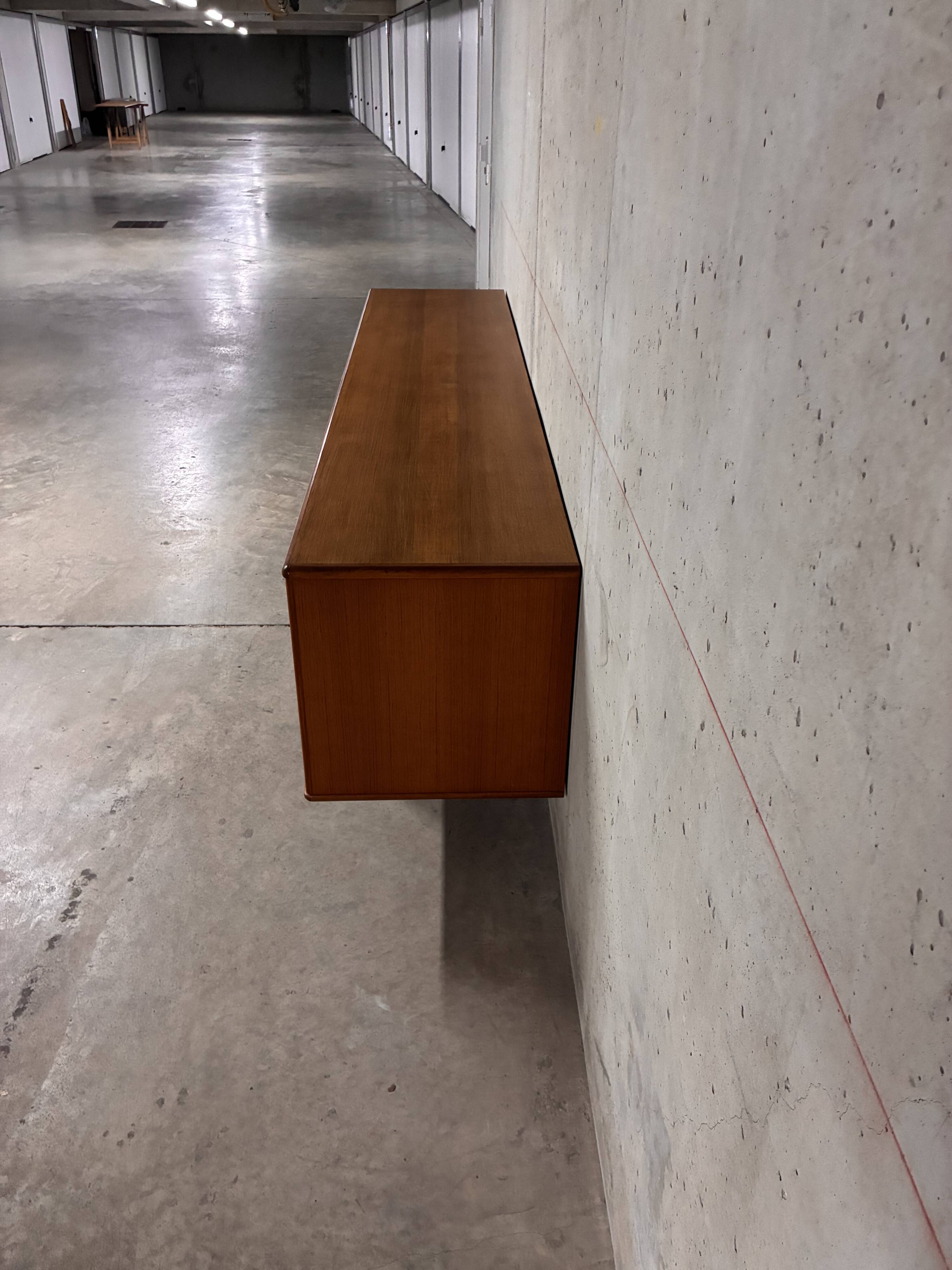 Vintage 1960s Scandinavian blonde teak sideboard
