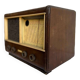 Vintage wooden radio radiobell