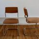 Set of 6 chairs 70s velvet and chrome by Roche Bobois