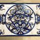 Italian ceramic tiles & steel side tables or nightstands, 1970s, set of 2