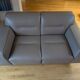 Grey leather sofa Rochebobois