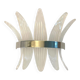 Belt sanded”palmette” murano glass wall sconce