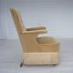 1950s, Danish armchair, furniture velour, ash wood legs.