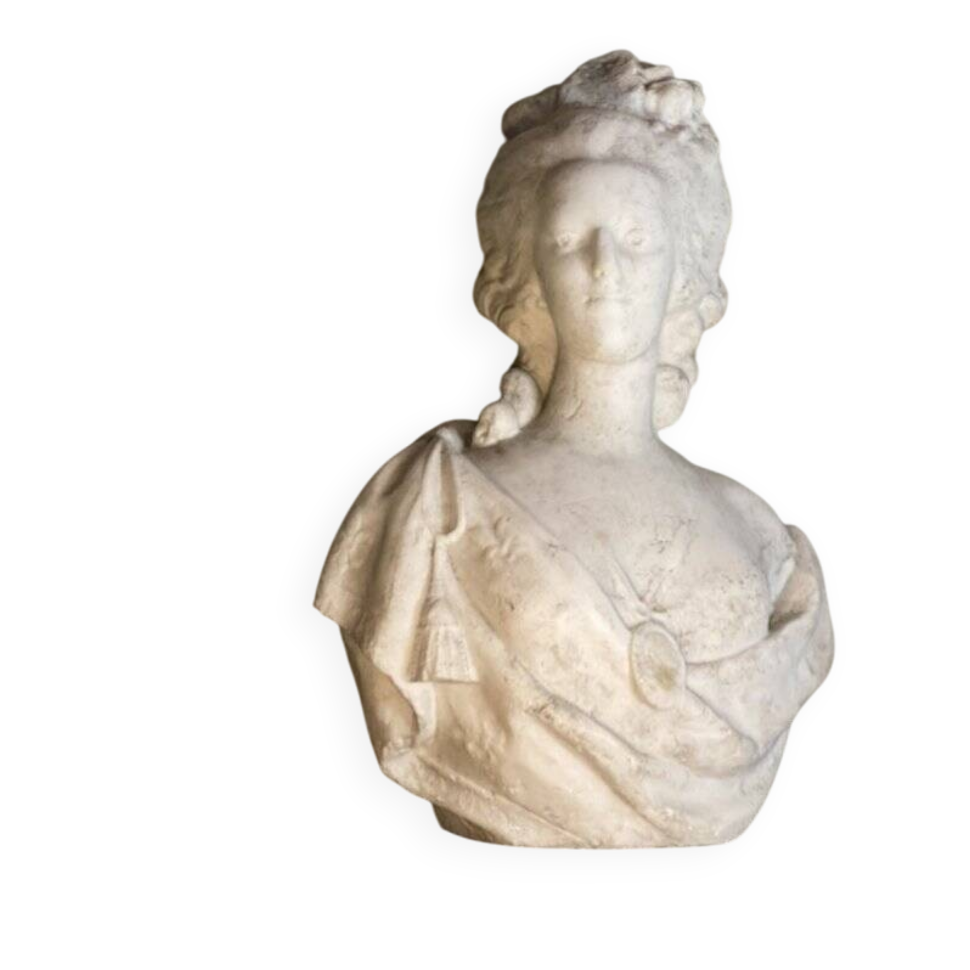 Marie-Antoinette, buste en marbre de Carrare