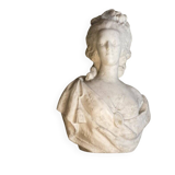 Marie-Antoinette, buste en marbre de Carrare